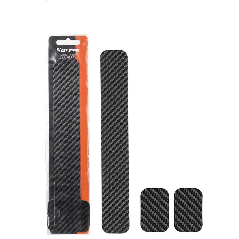 Chainstay Protector Wrap - 1set Bicycle Chain Protector Carbon Fiber