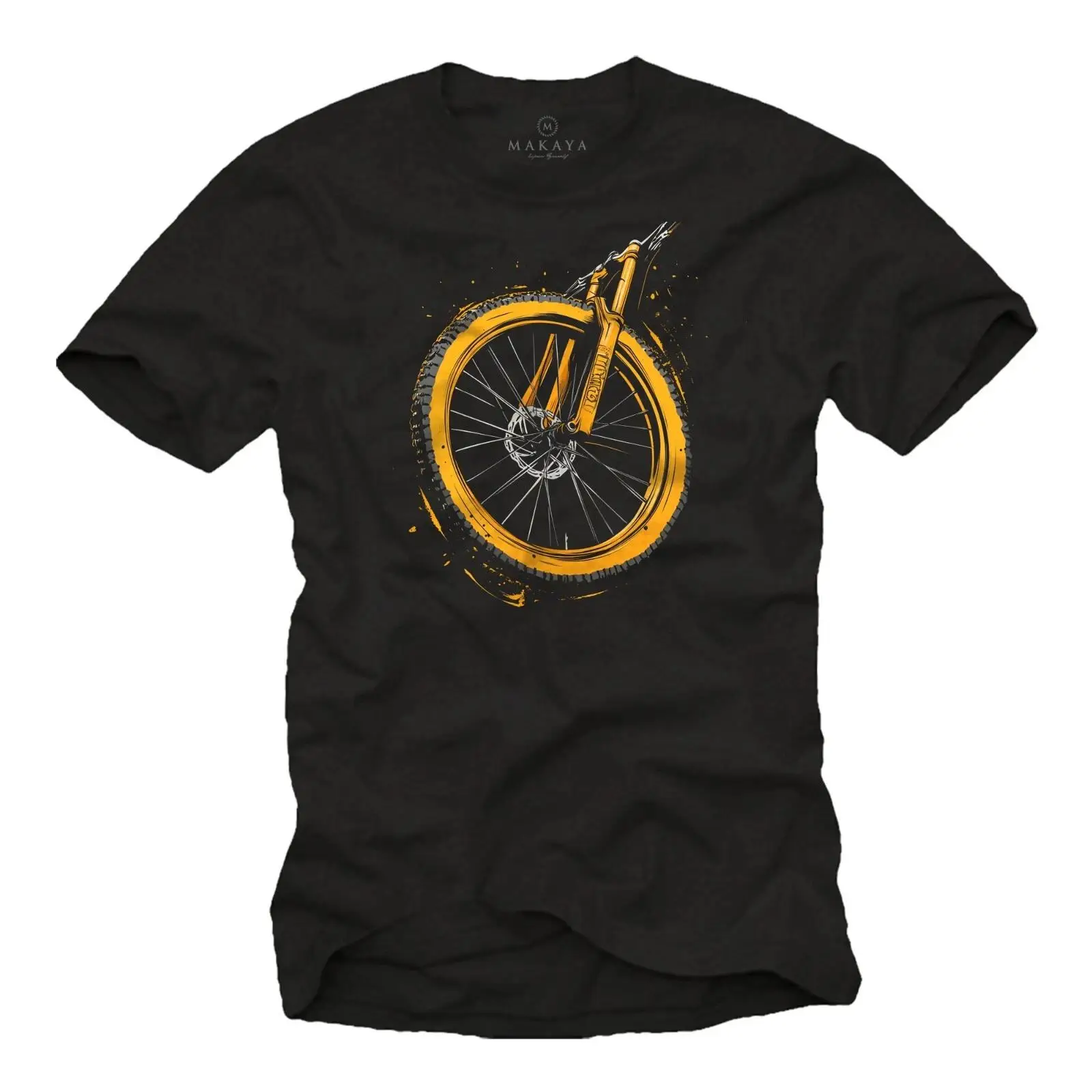 Mountain Biking Images - Mens Mountain Bike Theme T Shirt