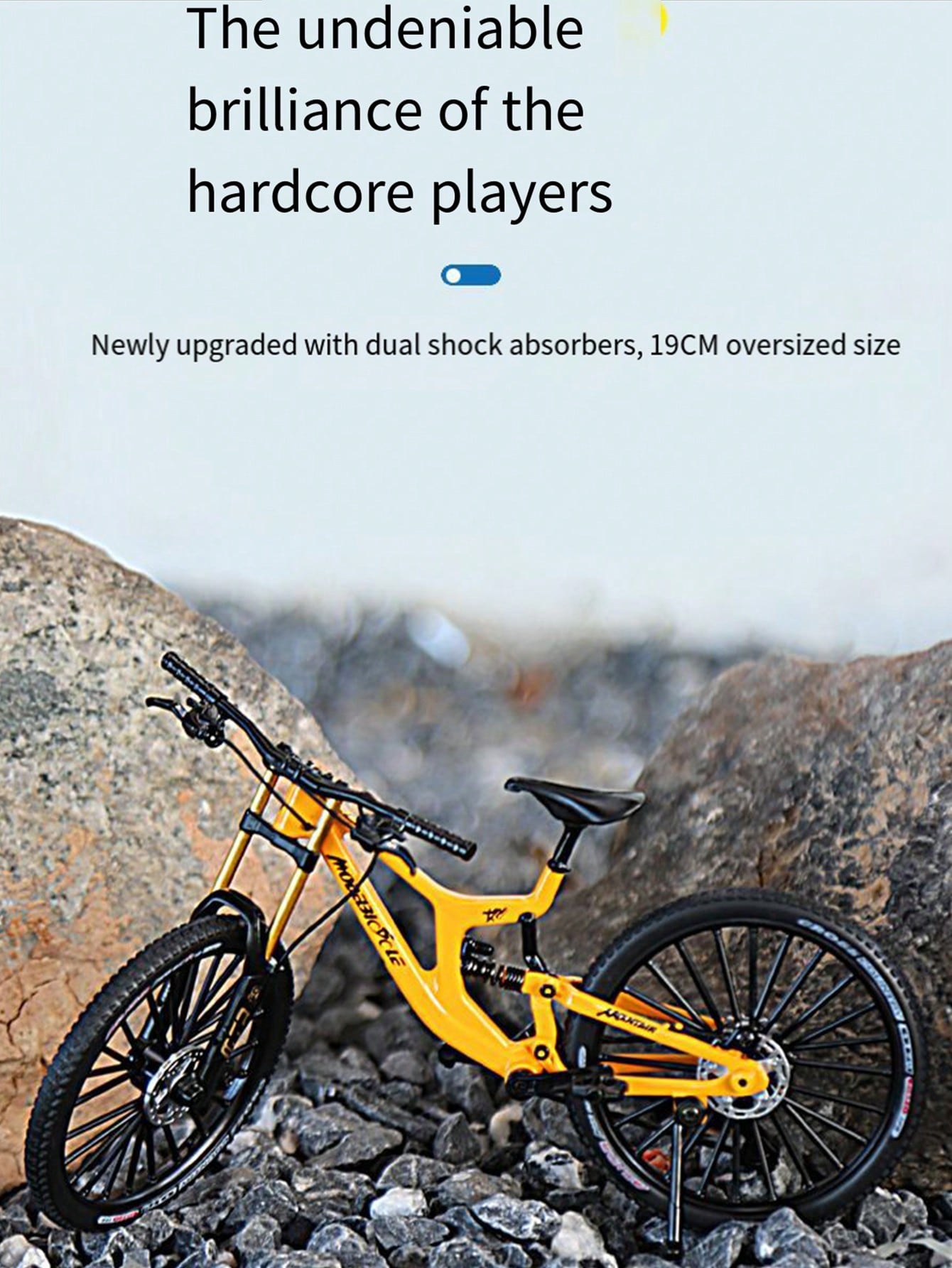 Mountain Biking Game - Upgraded dual shock absorber alloy downhill
