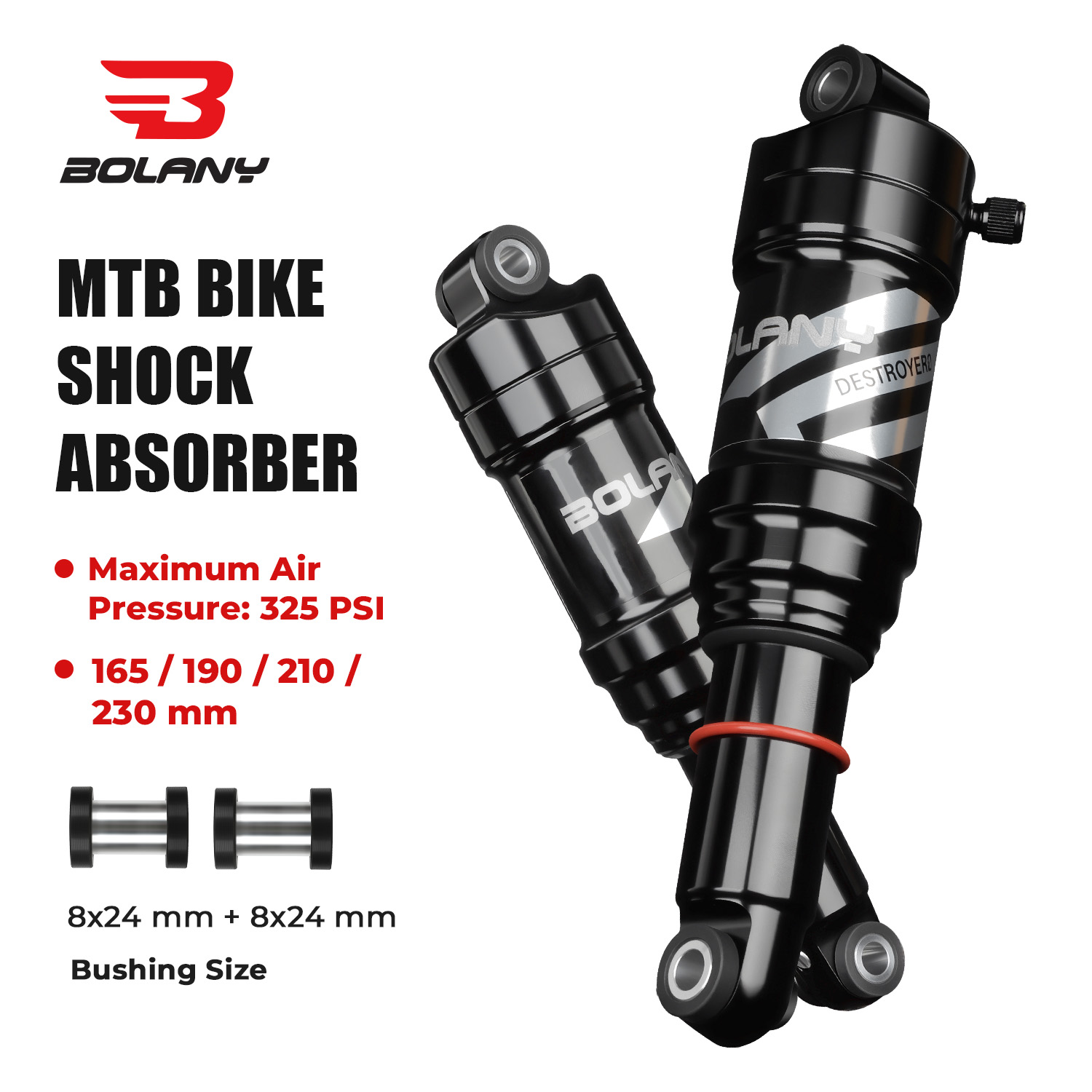 Mountain Biking Track - BOLANY Mountain Bike Air Rear Shock