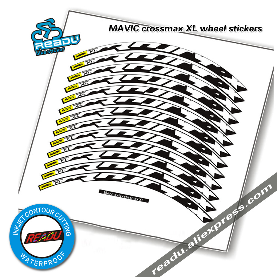 Mountain Biking Quotes - READU XL mountain bicycle wheel stickers