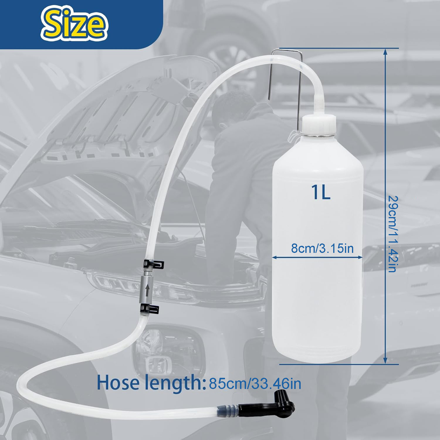 1L Brake Fluid Bleeder Kit wit - Hydraulic Brake Bleed ulasan dan harga