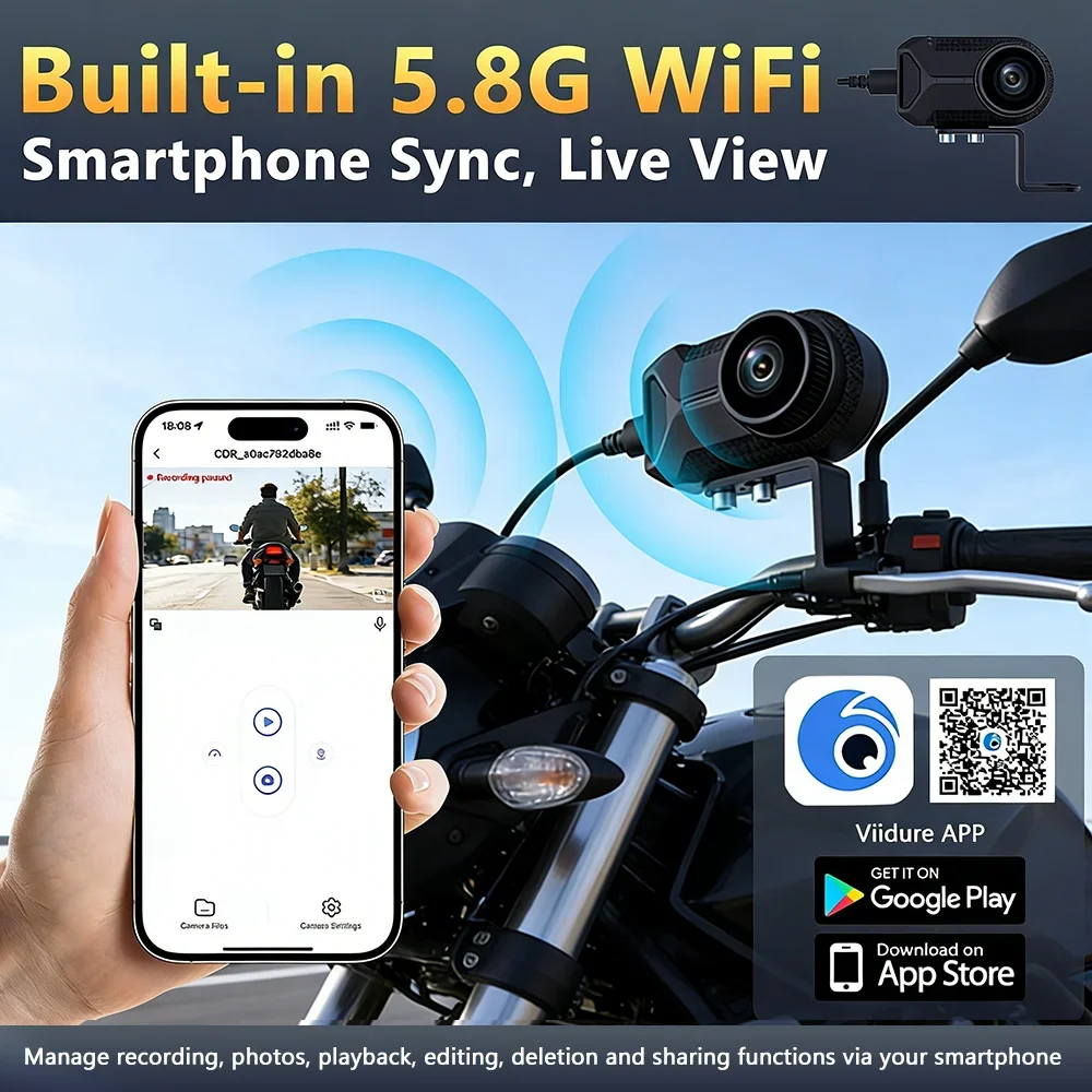 New 2K QHD WIFI IP66 Waterproo - Mountain Biking Images ulasan dan harga