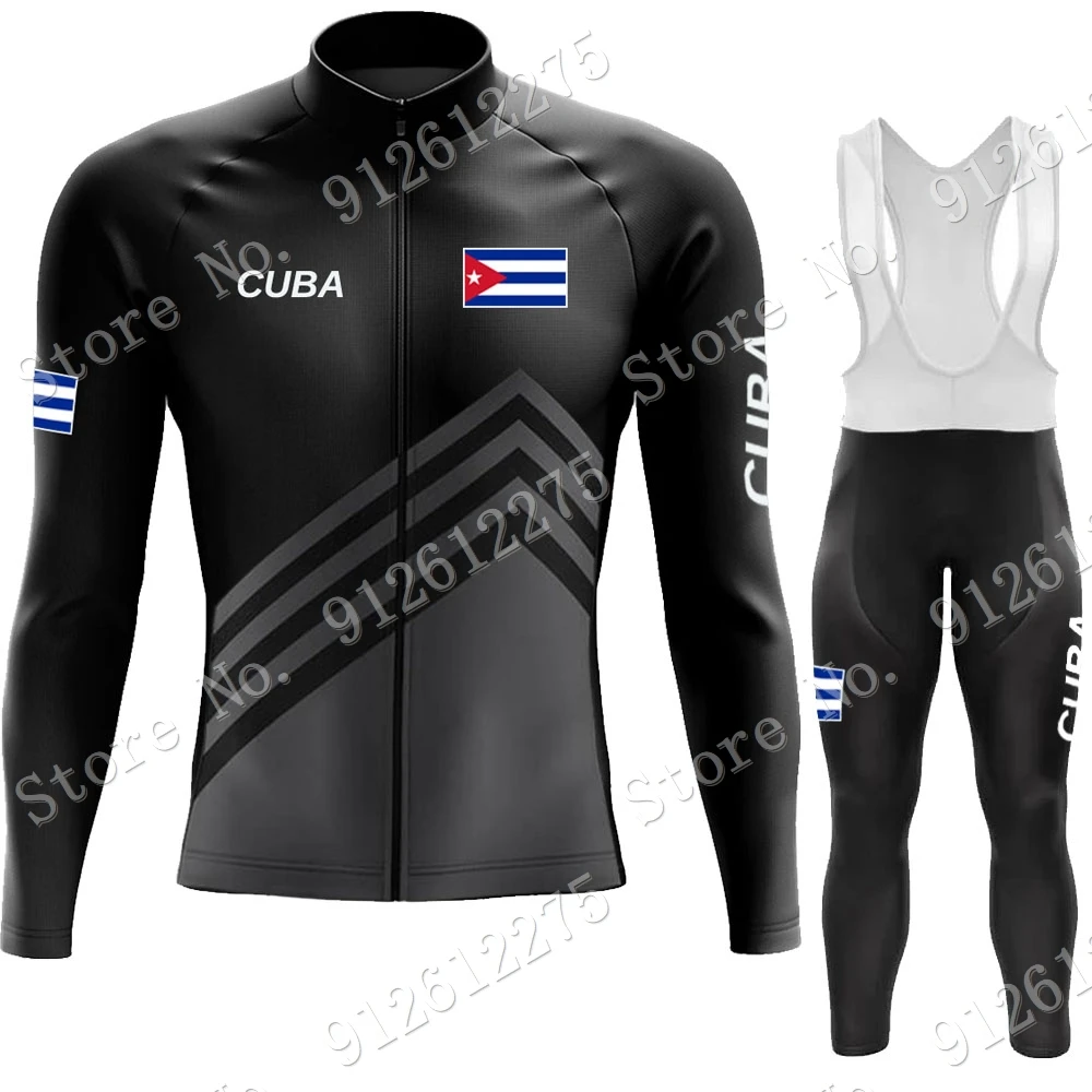 Cuba Cycling Jersey Set Cyclin - Mountain Biking Long Sleeve Shirt ulasan dan harga