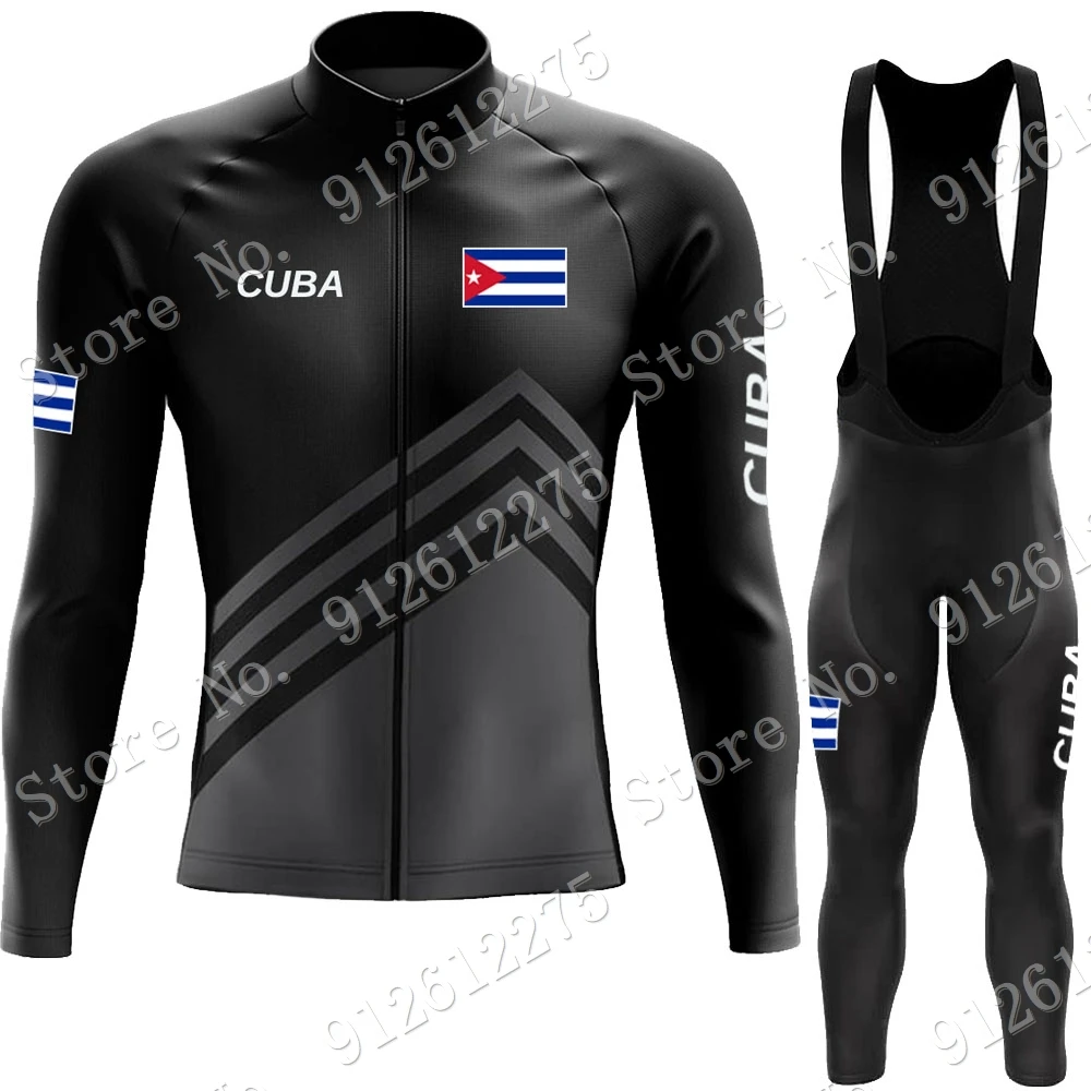 Cuba Cycling Jersey Set Cyclin - Mountain Biking Long Sleeve Shirt ulasan dan harga