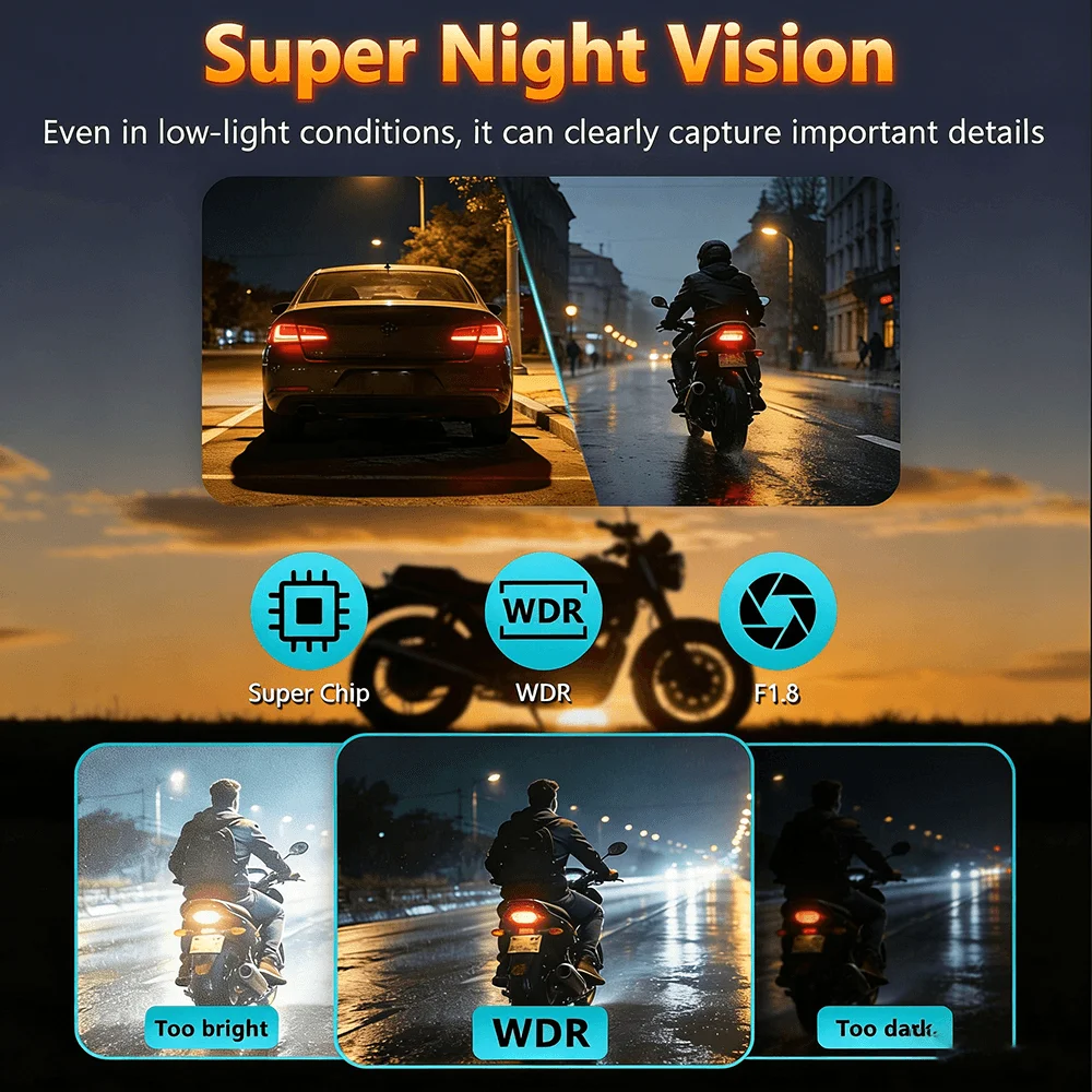 New 2K QHD Motorcycle Driving  - Mountain Biking Images ulasan dan harga