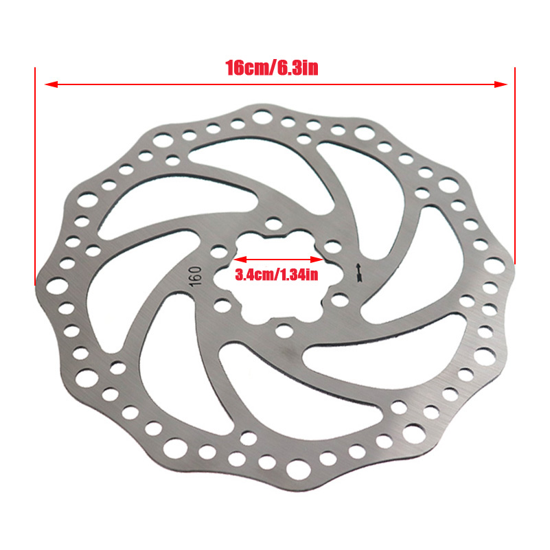 New 160MM Hydraulic Brake Disc - Mountain Biking Pads ulasan dan harga