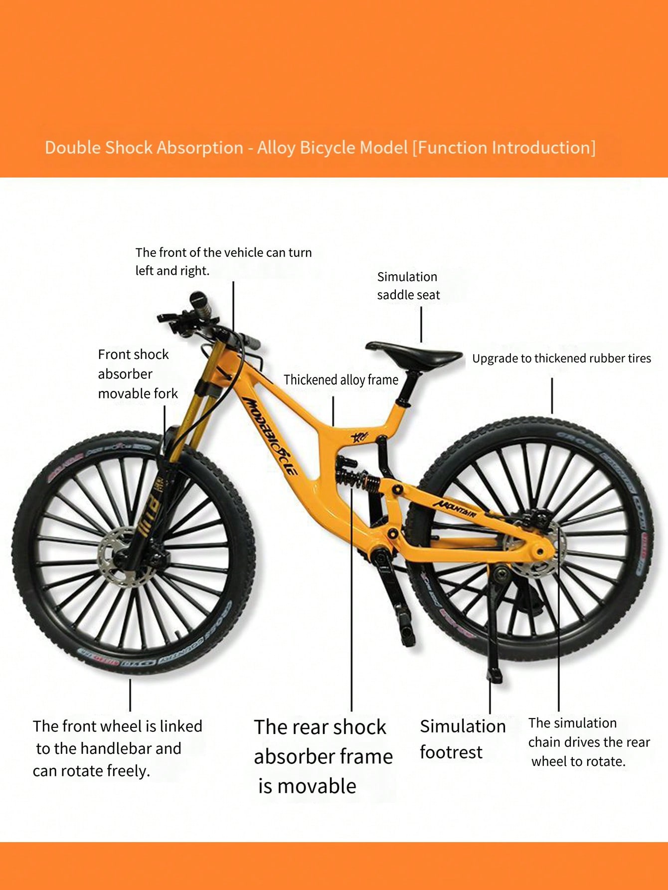Upgraded dual shock absorber a - Mountain Biking Game ulasan dan harga
