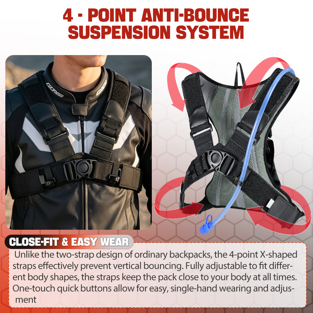 NEWBOLER 5L/8L Motorcycle Cycl - Mountain Biking Hydration Pack ulasan dan harga