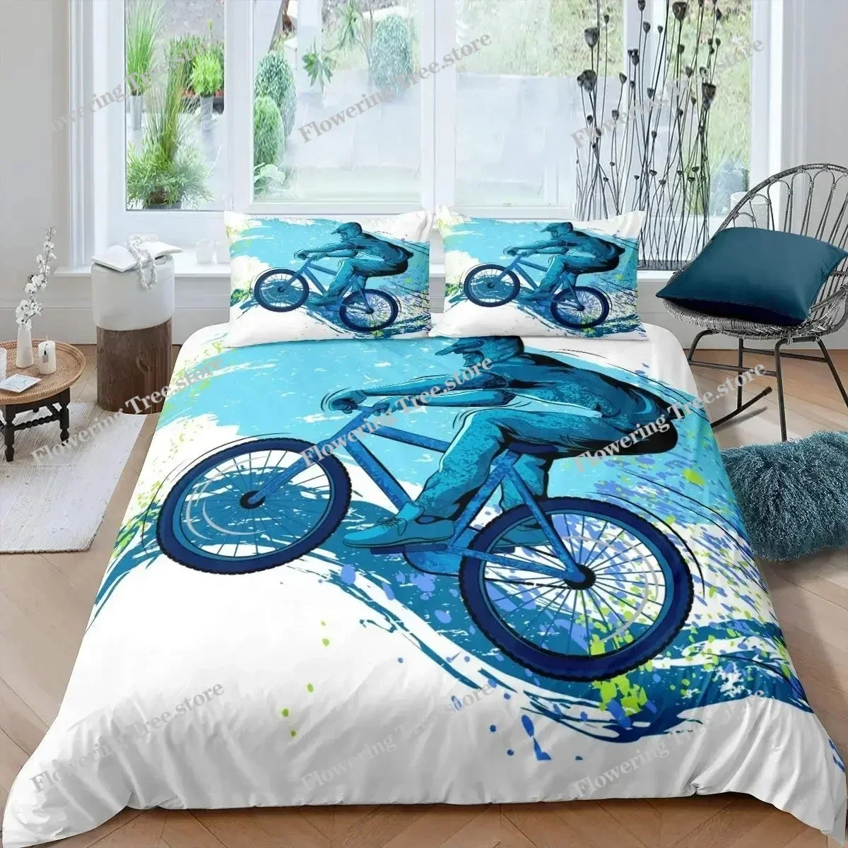 Bicycle Duvet Cover Set Microf - Mountain Biking Game ulasan dan harga