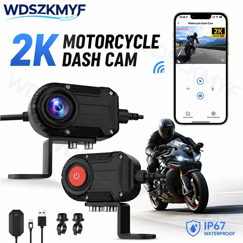 WiFi 2K HD Motorcycle DVR Wate - Mountain Biking Images ulasan dan harga