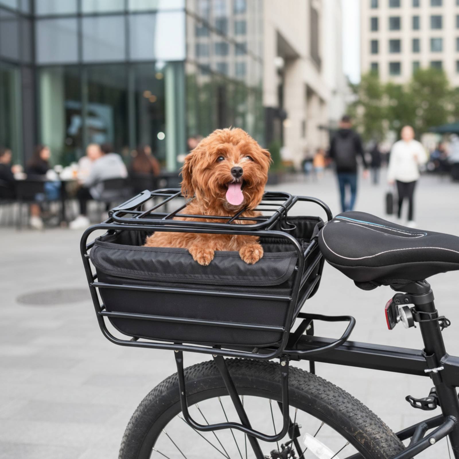 Bicycle Basket With Dog Strap  - Mountain Biking With Dog ulasan dan harga