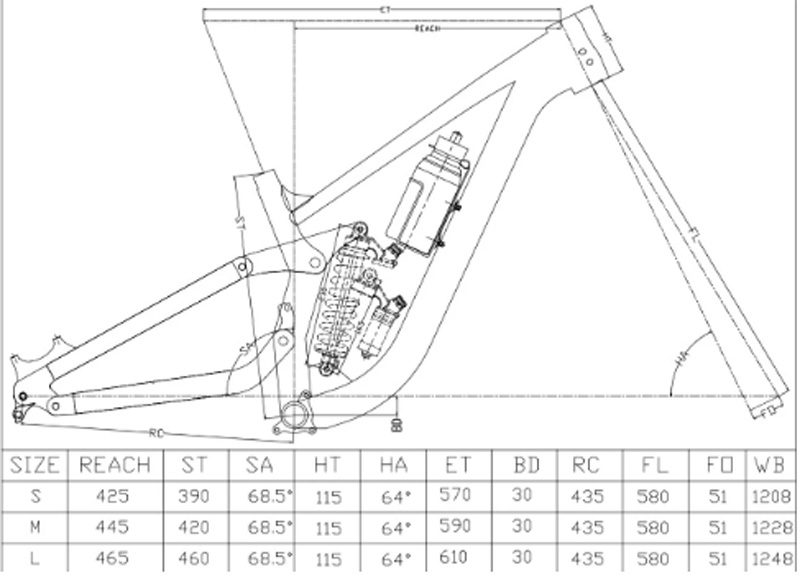 Full Suspension Frame FR/DH/AM - Mountain Biking Track ulasan dan harga