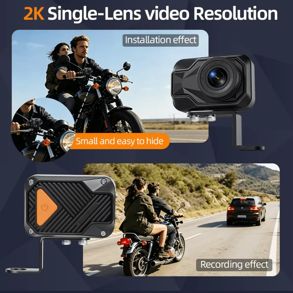 Motorcycle DVR 2K HD WiFi & AP - Mountain Biking Images ulasan dan harga