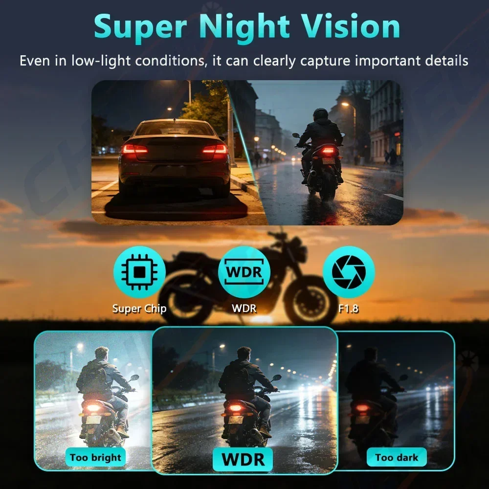 IP66  New 2K HD Motorcycle Dri - Mountain Biking Images ulasan dan harga