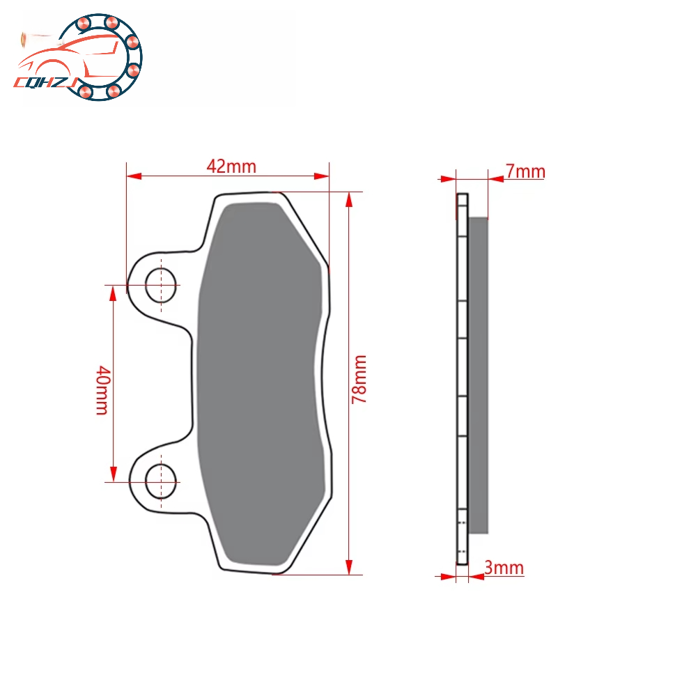 CQHZJ Motorcycle Front Brake P - Mountain Biking Pads ulasan dan harga