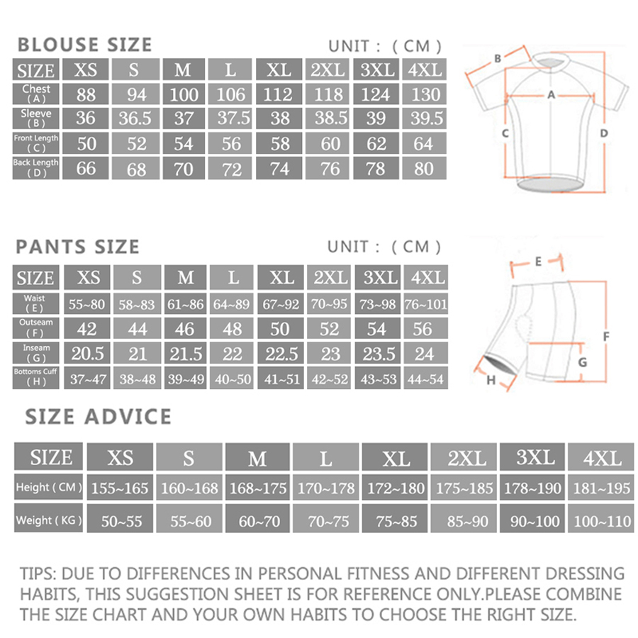 Rcn Rvouei Cycling Jersey Set  - Mountain Biking Pants For Men ulasan dan harga