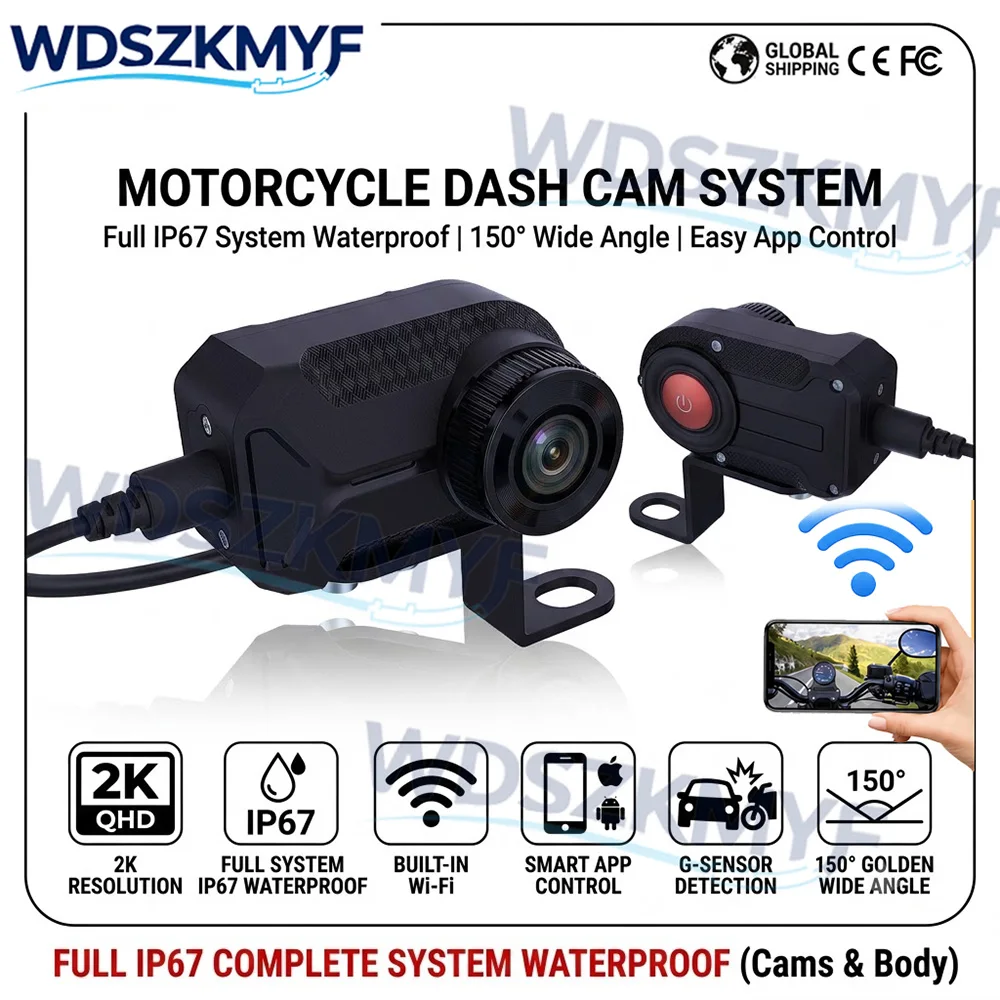 Motorcycle DVR 2K HD WiFi With - Mountain Biking Images ulasan dan harga