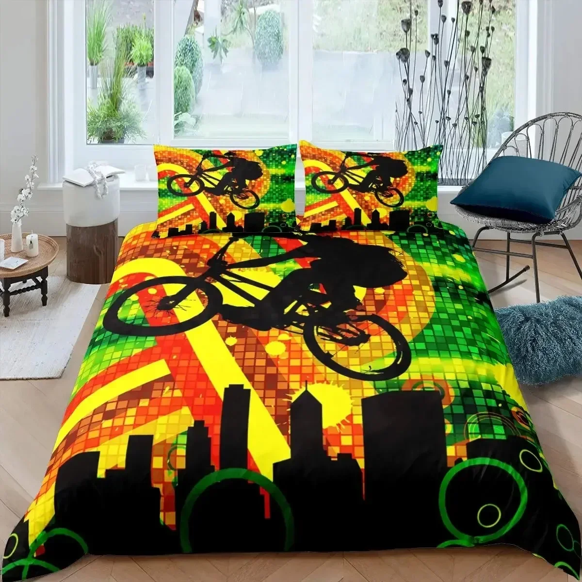 Bicycle Duvet Cover Set Microf - Mountain Biking Game ulasan dan harga