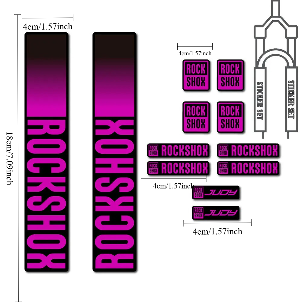 1 Set RockShox Judy Fork Style - Mountain Biking Quotes ulasan dan harga